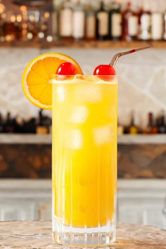Yellowbird Cocktail Recipe with Bols Banana and Apricot Brandy Products