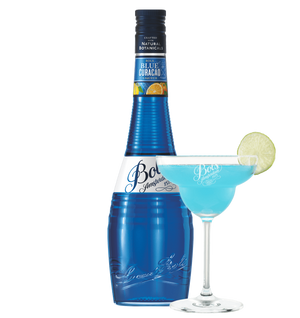 Blue Curacao Liqueur with Margarita Azul