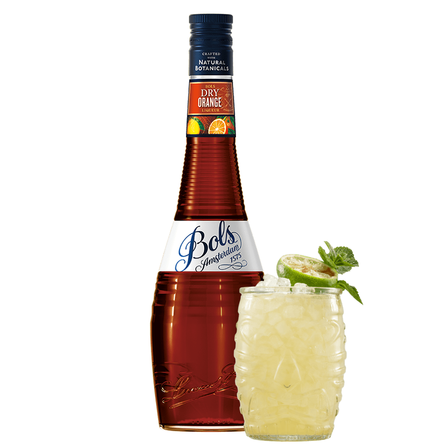 Bols Dry Orange liqueur with Mai Tai cocktail