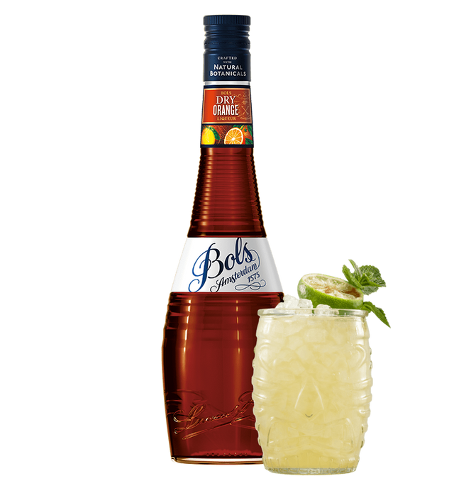 Bols Dry Orange liqueur with Mai Tai cocktail