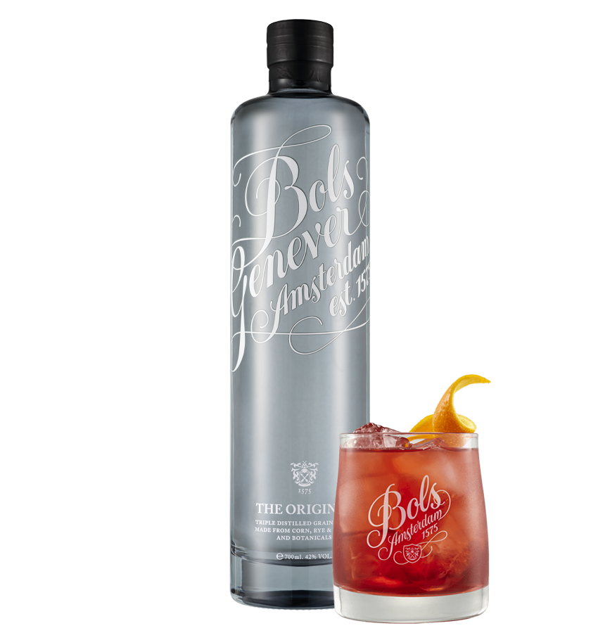 Bols Original genever with a negroni